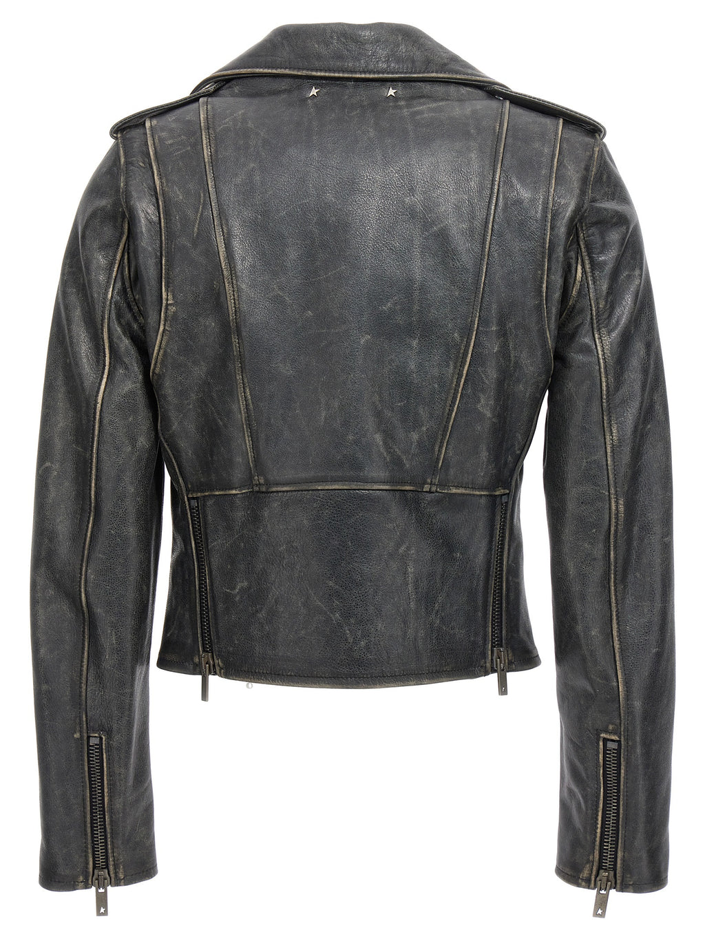 Golden Goose Black Cowhide Leather Jacket
