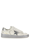 Golden Goose Silver Cowhide Athletic Sneakers