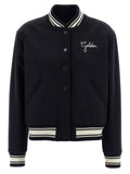 Golden Goose Blue Virgin Wool Bomber