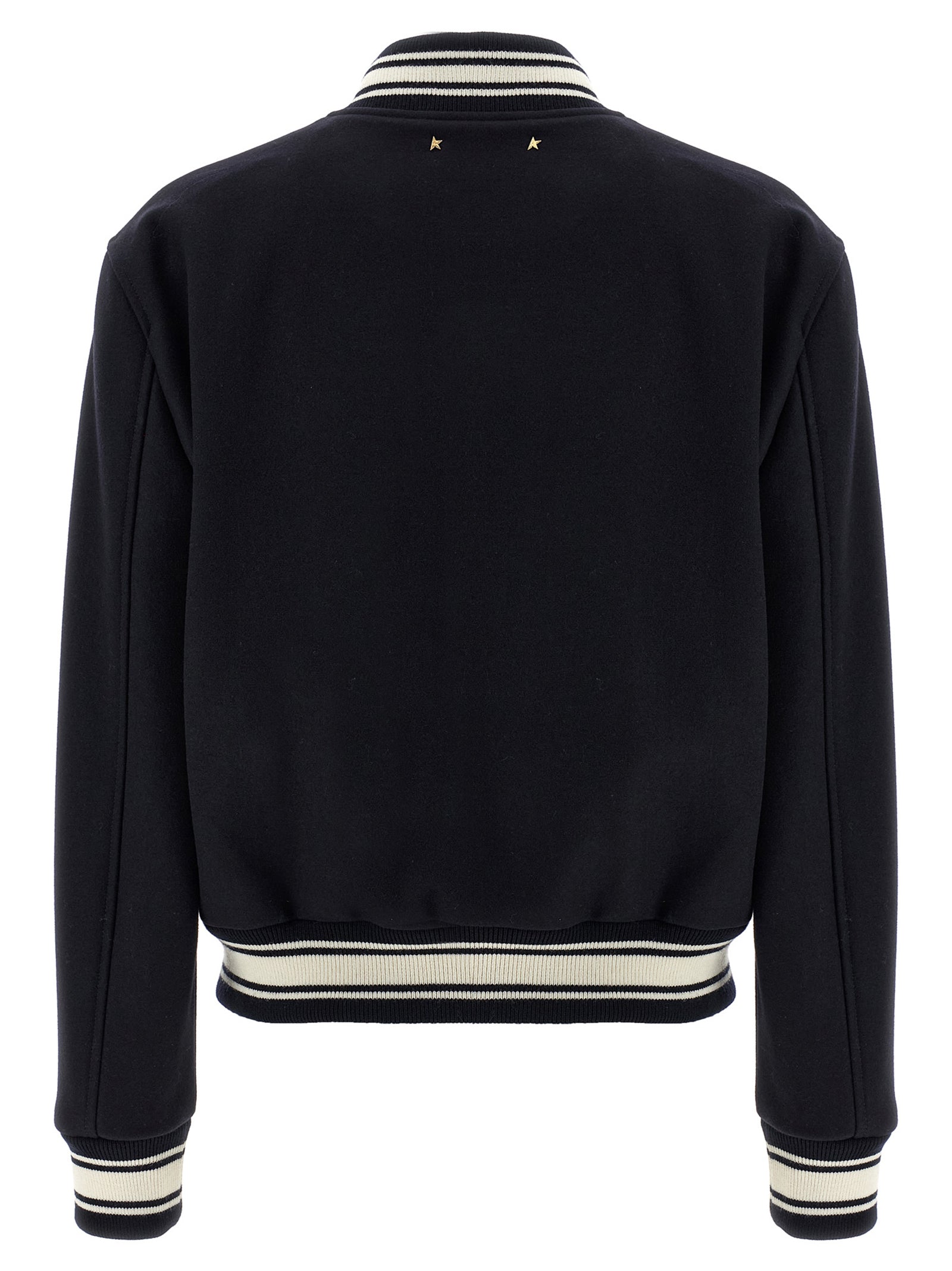 Golden Goose Blue Virgin Wool Bomber