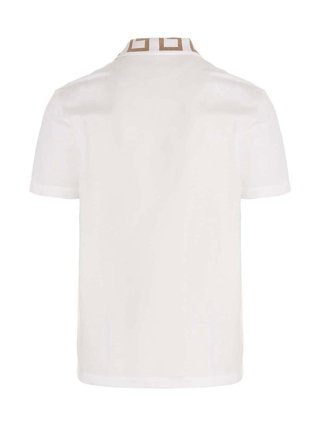 Versace White Cotton Polo Shirt