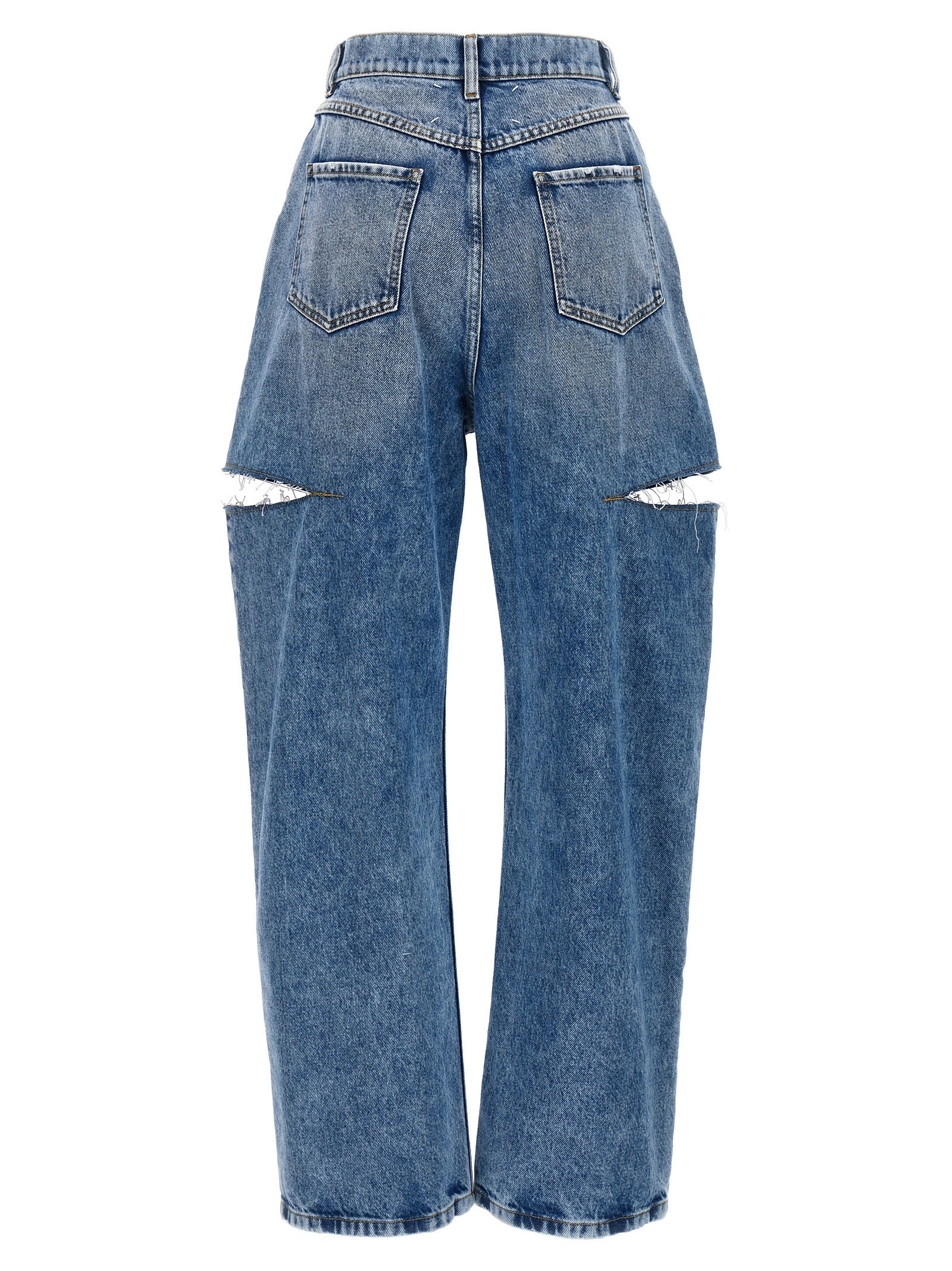 Maison Margiela Blue Cotton Straight-Leg Jeans