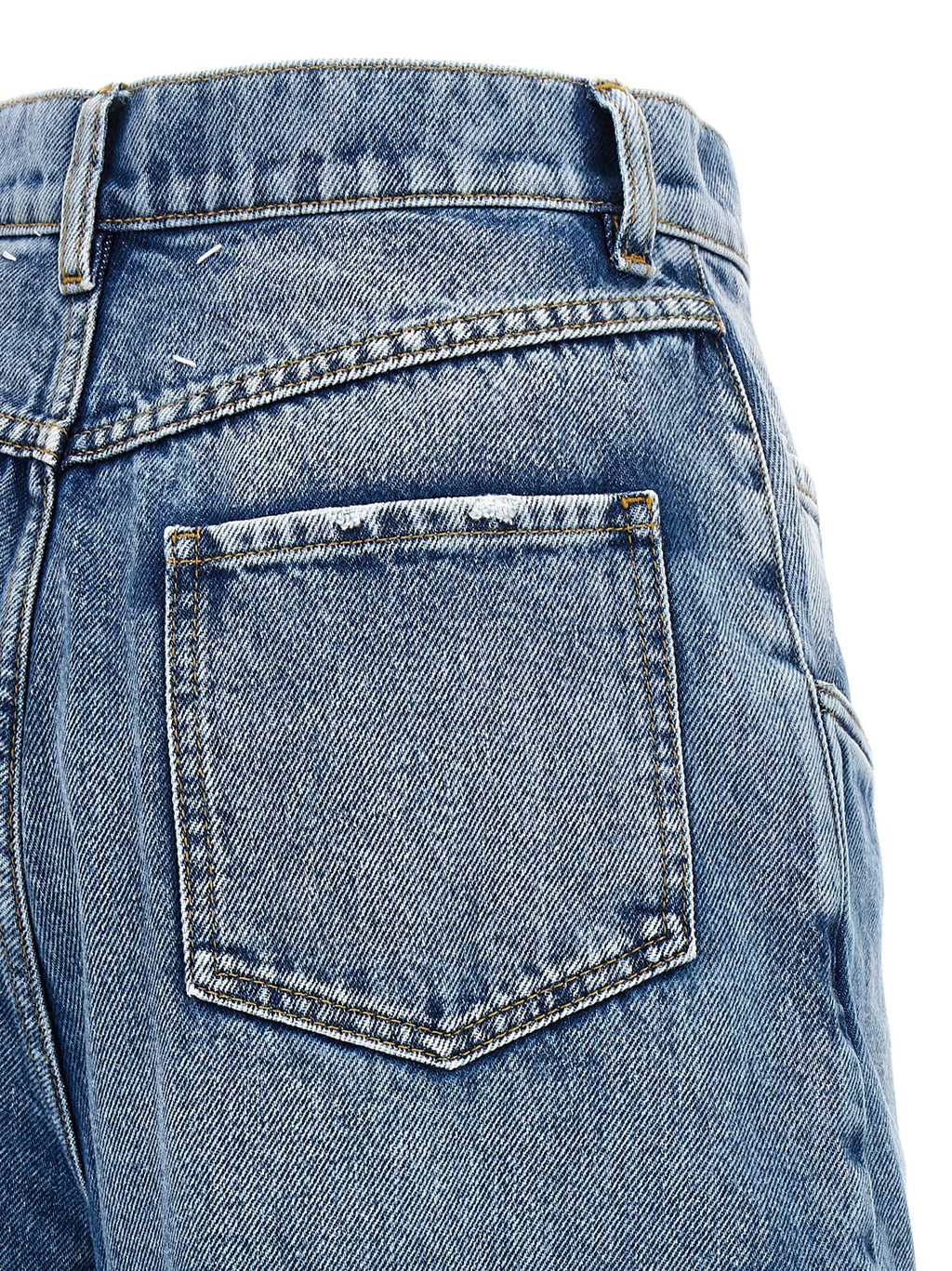 Maison Margiela Blue Cotton Straight-Leg Jeans
