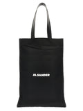Jil Sander Black Cotton Tote Bag