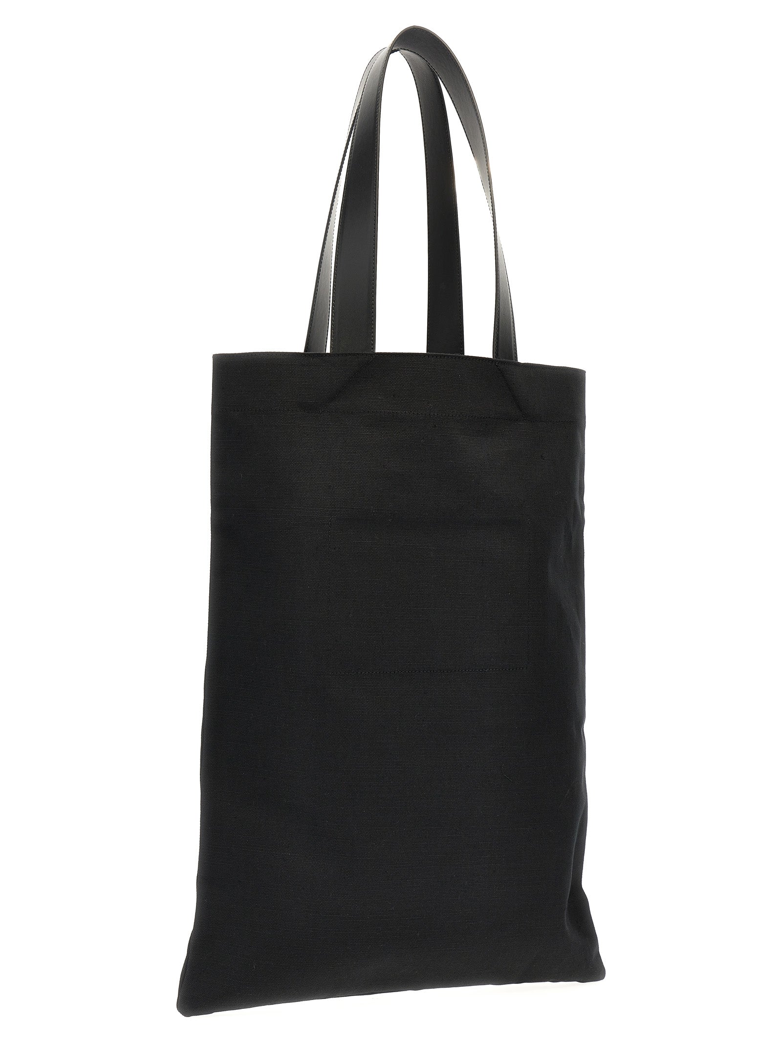 Jil Sander Black Cotton Tote Bag