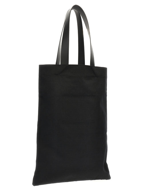 Jil Sander Black Cotton Tote Bag