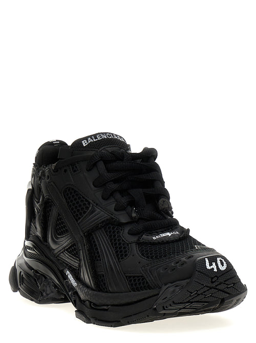 Balenciaga Black Polyester Athletic Sneakers