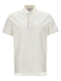 Burberry White Cotton Polo Shirt