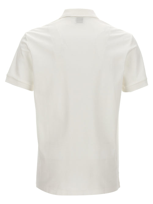 Burberry White Cotton Polo Shirt