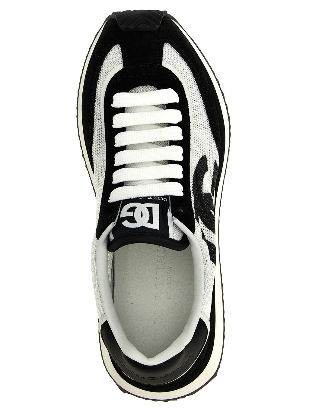 Dolce & Gabbana Bicolor Calfskin Athletic Sneakers