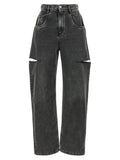 Maison Margiela Black Cotton Straight-Leg Jeans