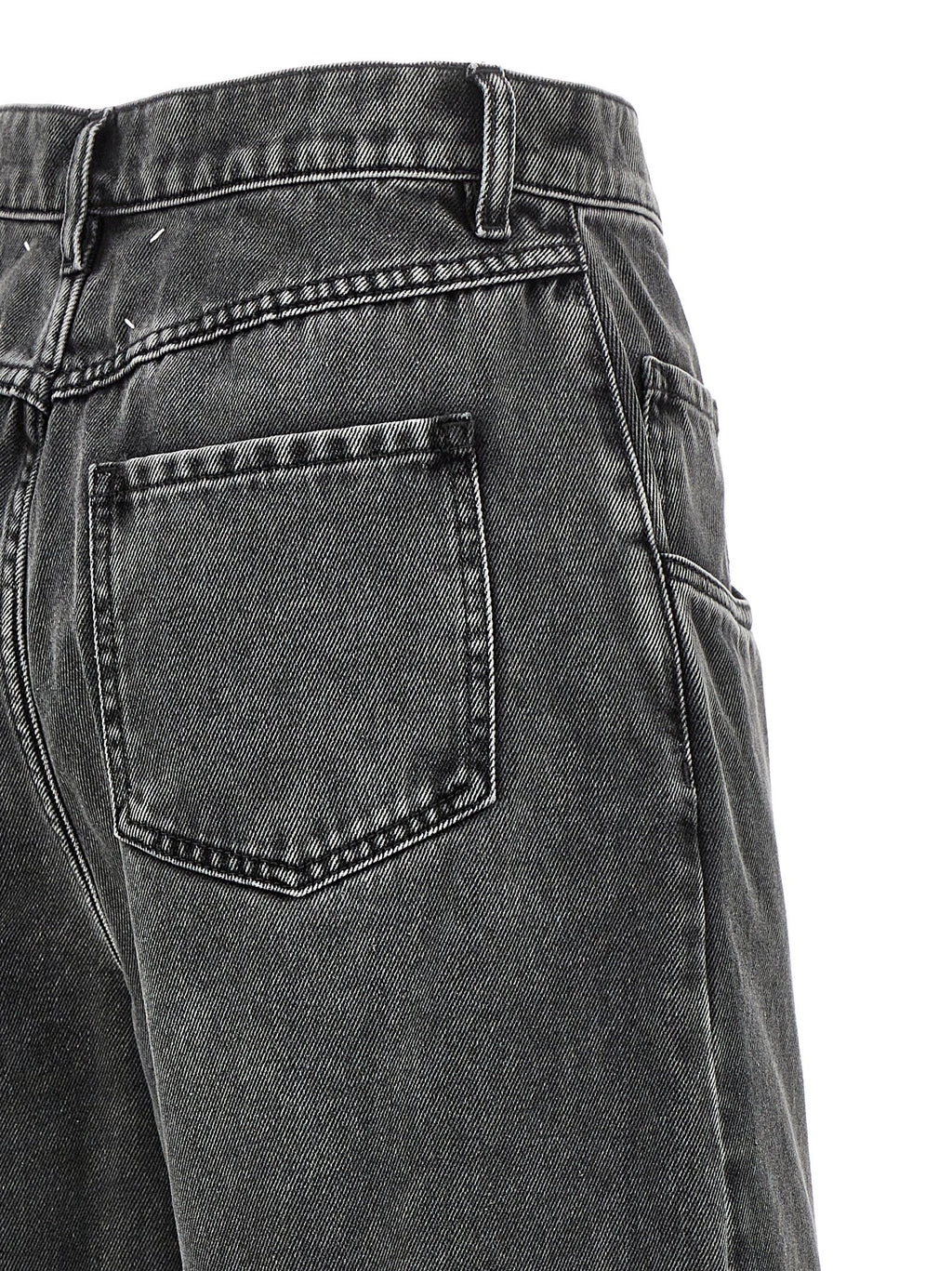 Maison Margiela Black Cotton Straight-Leg Jeans