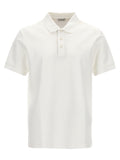 Burberry White Cotton Polo Shirt