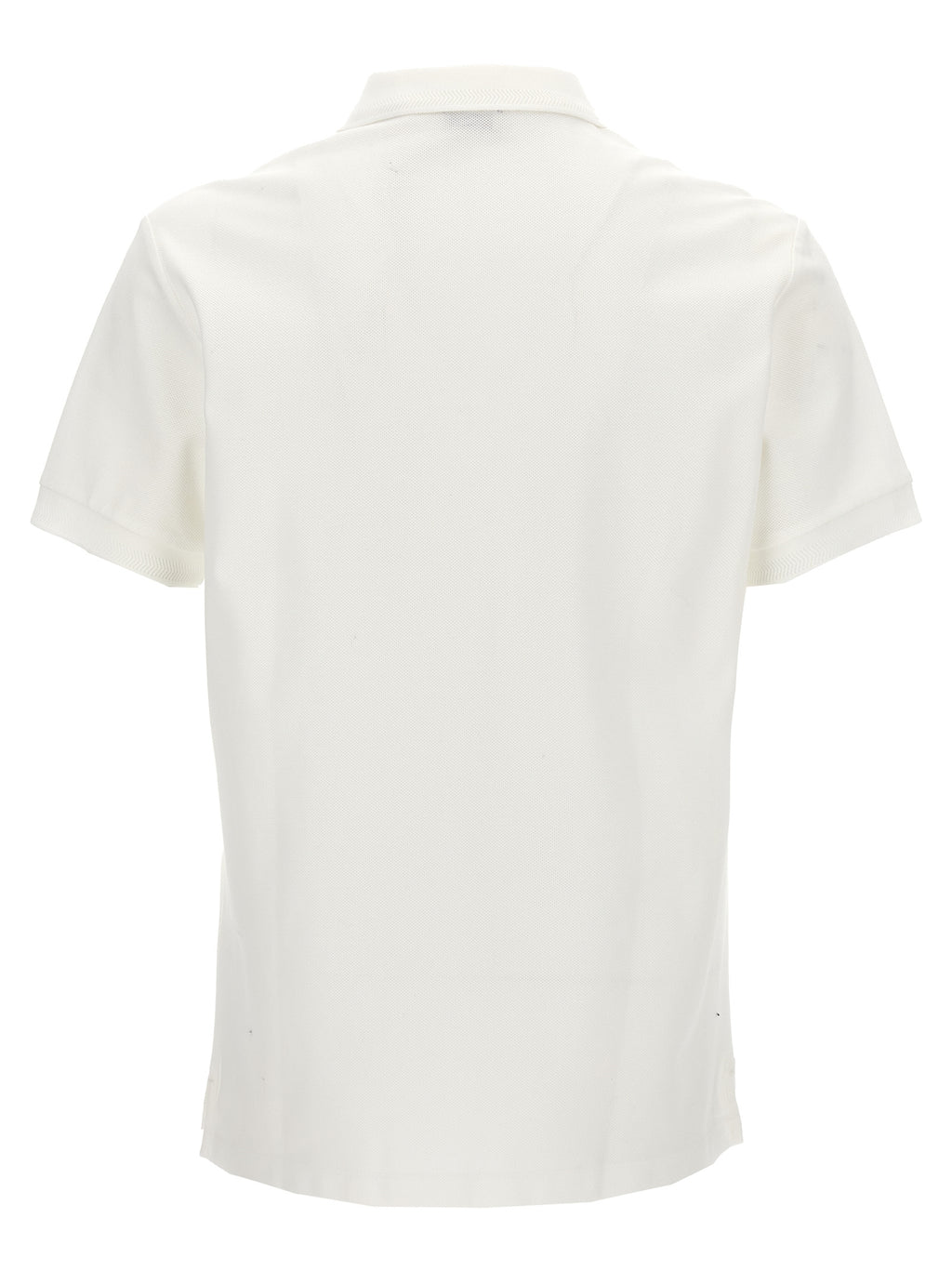 Burberry White Cotton Polo Shirt