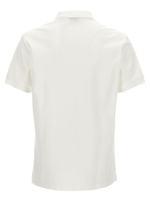 Burberry White Cotton Polo Shirt