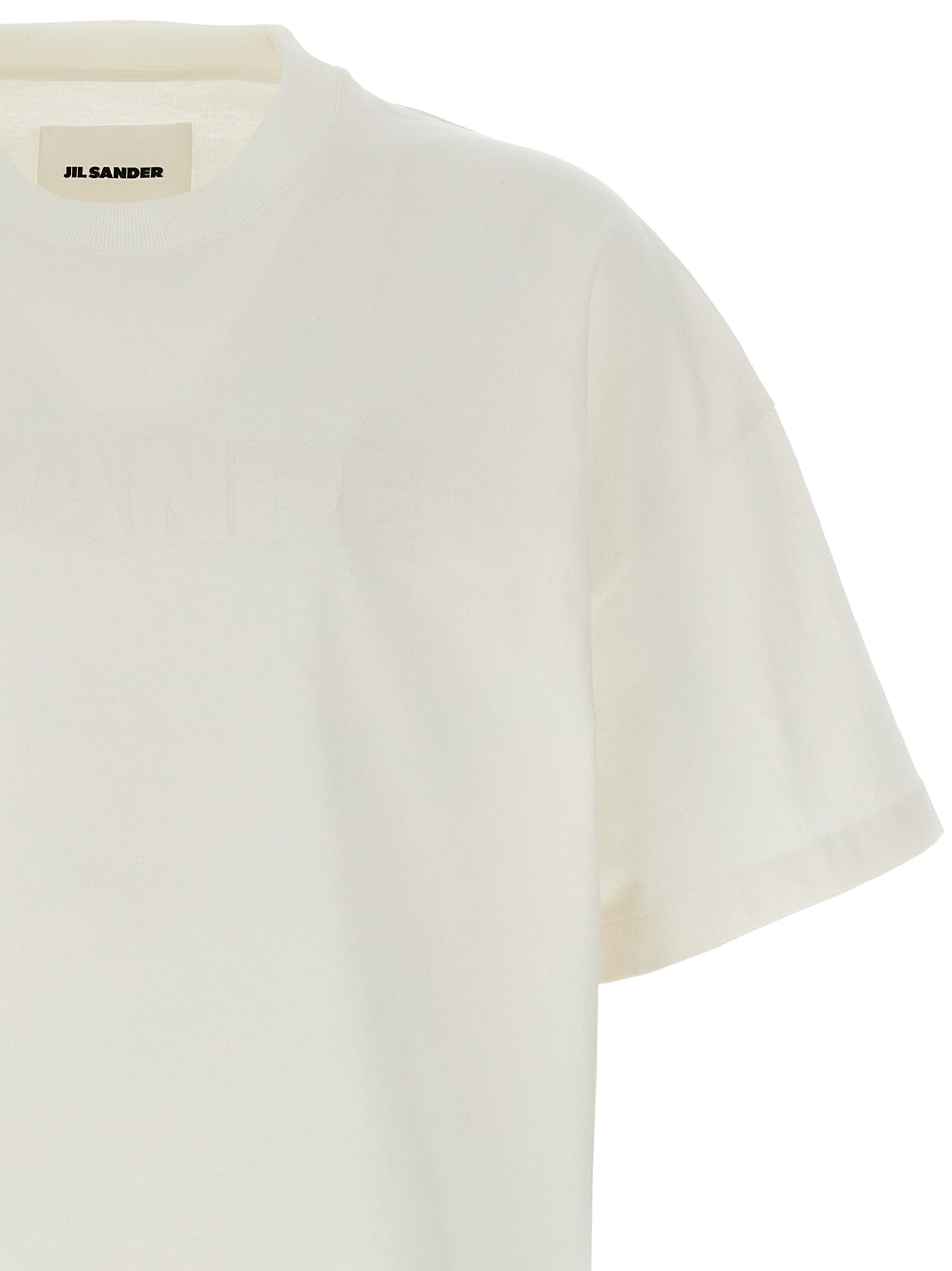 Jil Sander White Cotton T-Shirt