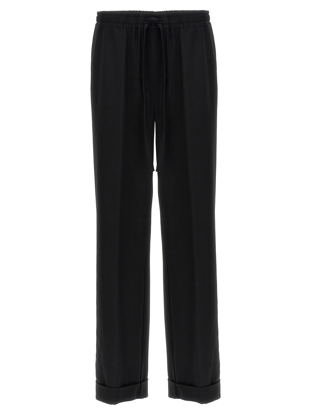 Dolce & Gabbana Black Virgin Wool Casual Pants