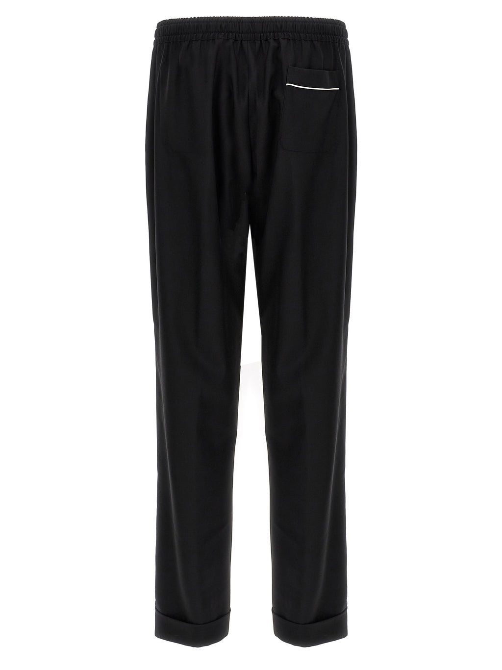 Dolce & Gabbana Black Virgin Wool Casual Pants