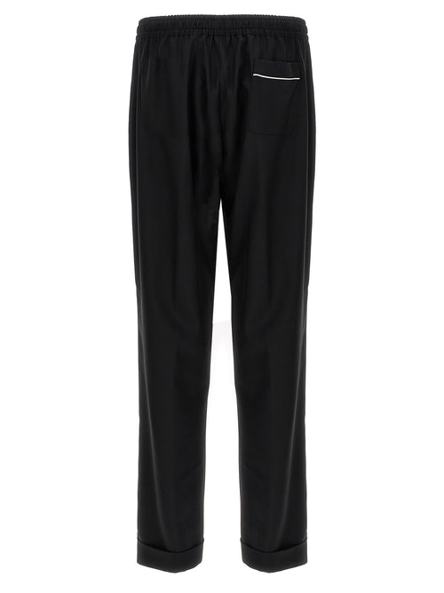 Dolce & Gabbana Black Virgin Wool Casual Pants