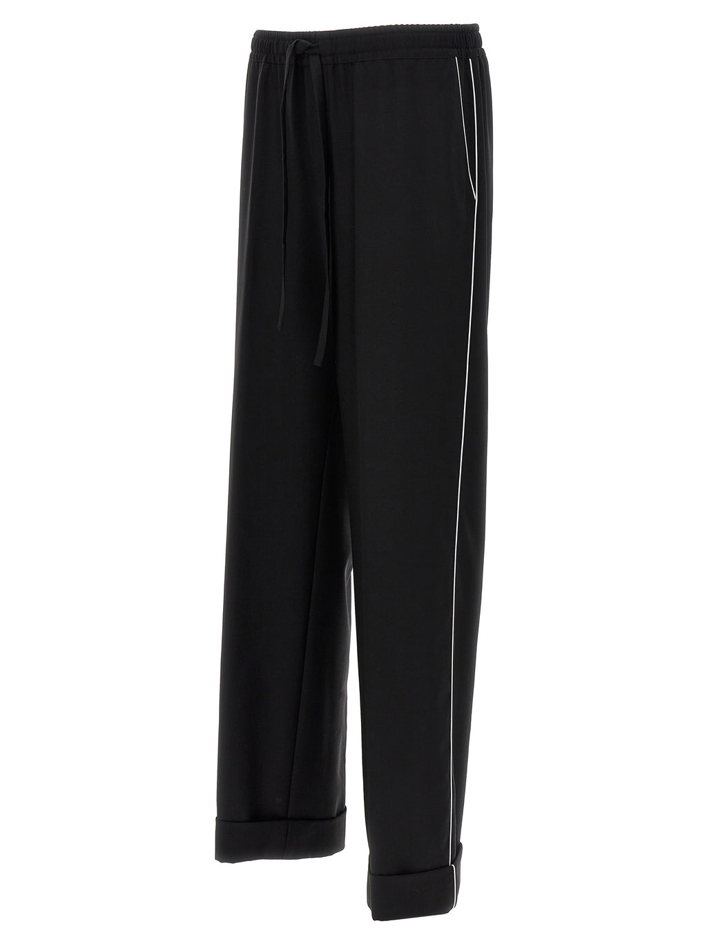 Dolce & Gabbana Black Virgin Wool Casual Pants