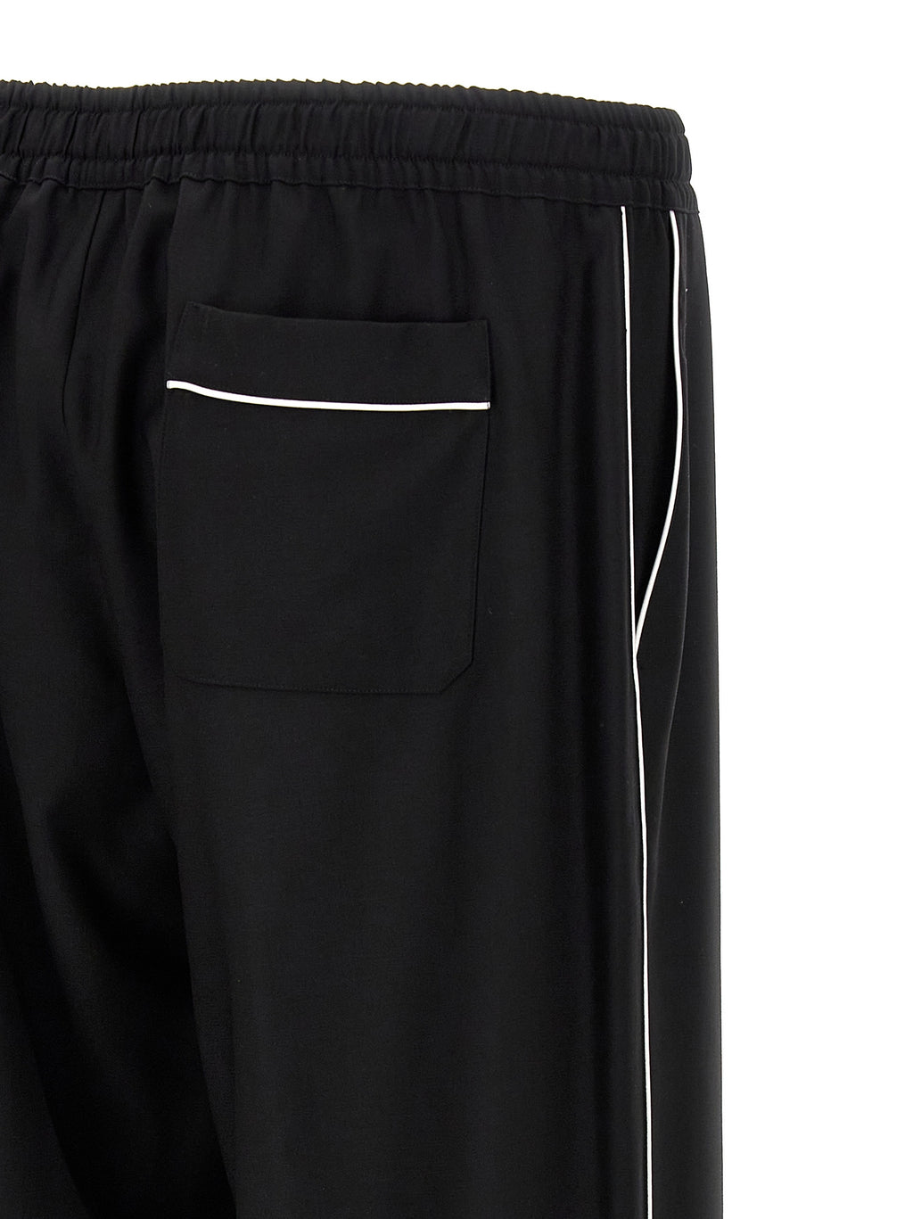 Dolce & Gabbana Black Virgin Wool Casual Pants