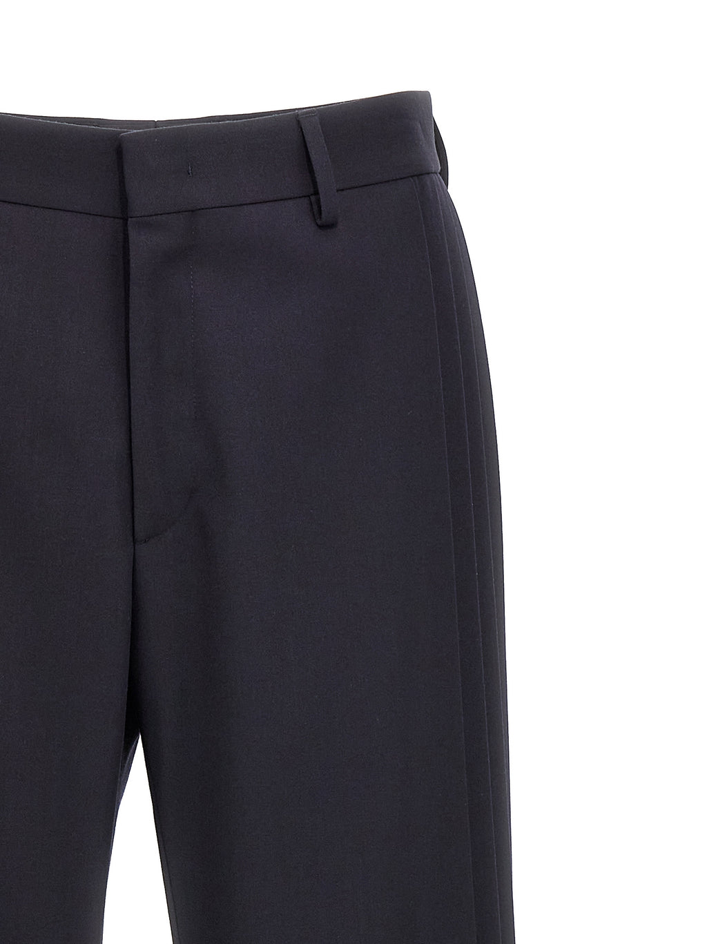 Fendi Blue Polyester Casual Pants
