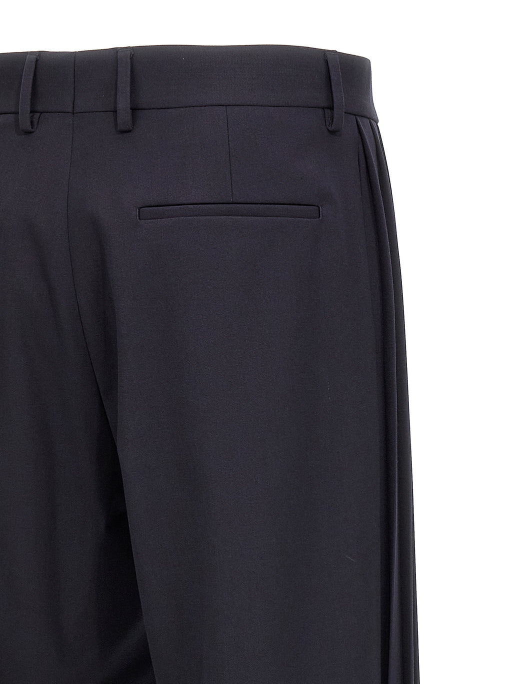 Fendi Blue Polyester Casual Pants