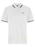 Hugo Boss White Cotton Polo Shirt