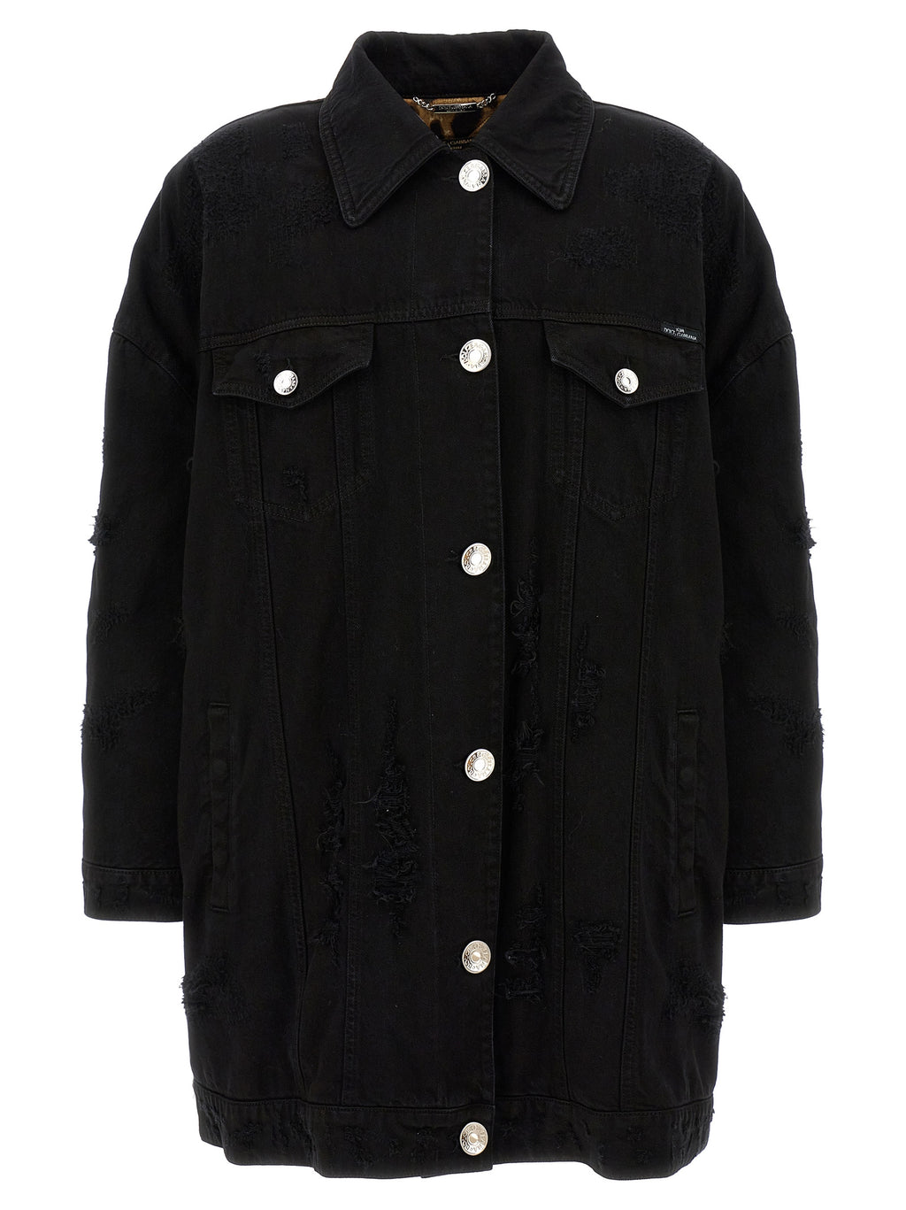 Dolce & Gabbana Black Cotton Denim Jacket
