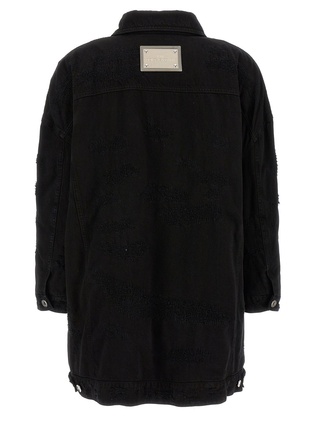 Dolce & Gabbana Black Cotton Denim Jacket