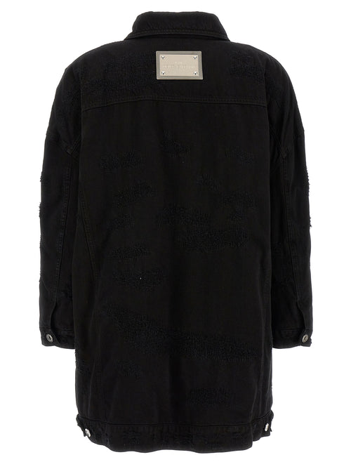 Dolce & Gabbana Black Cotton Denim Jacket