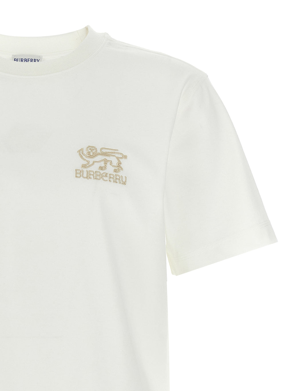 Burberry White Cotton T-Shirt