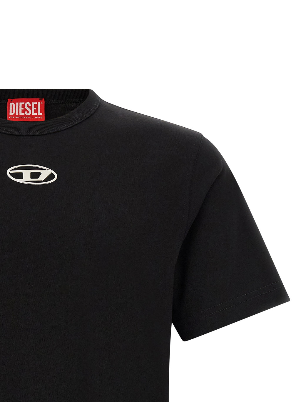 Diesel Black Cotton T-Shirt