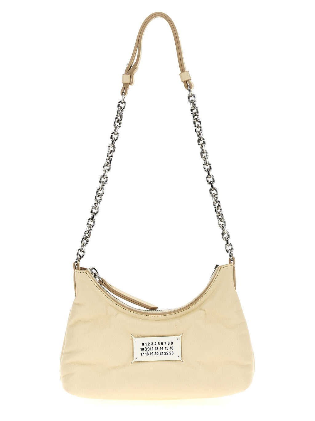 Maison Margiela White Lamb Leather Shoulder Bag