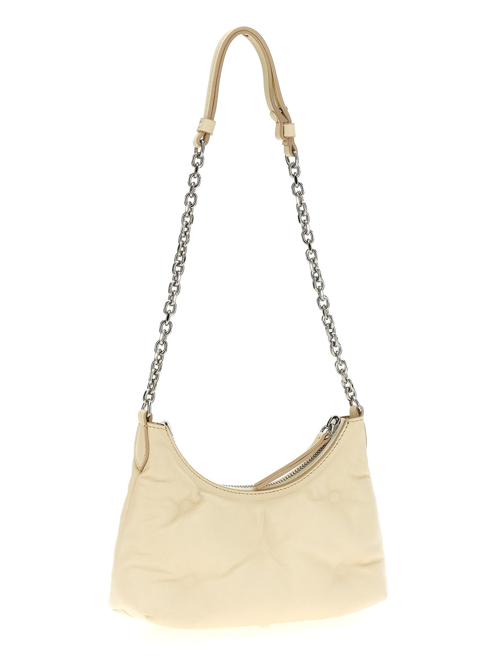 Maison Margiela White Lamb Leather Shoulder Bag