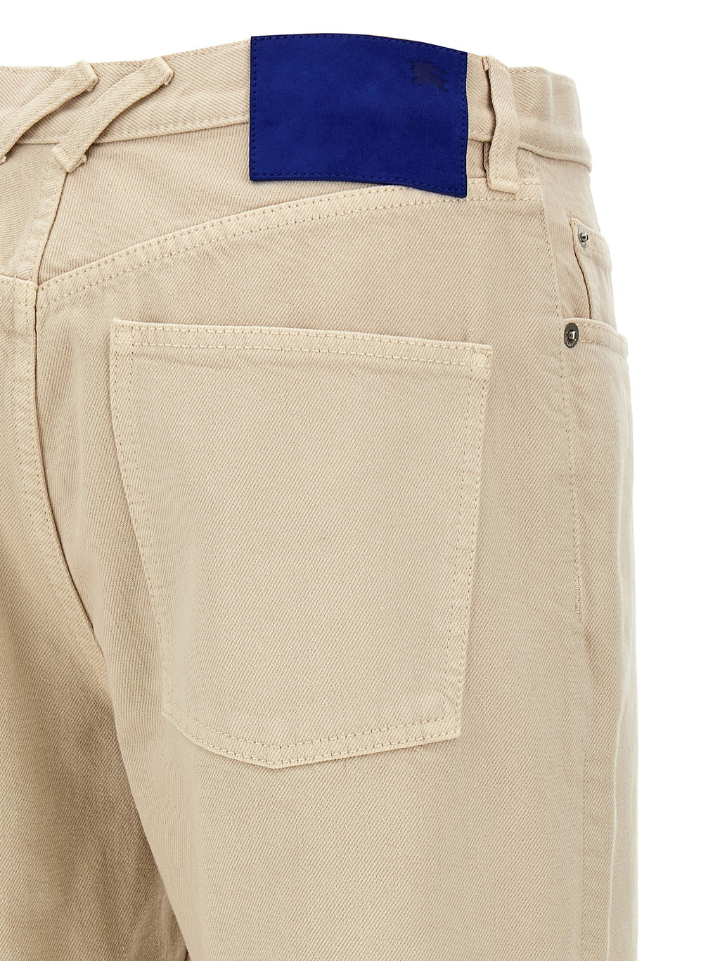 Burberry Beige Cotton Casual Pants