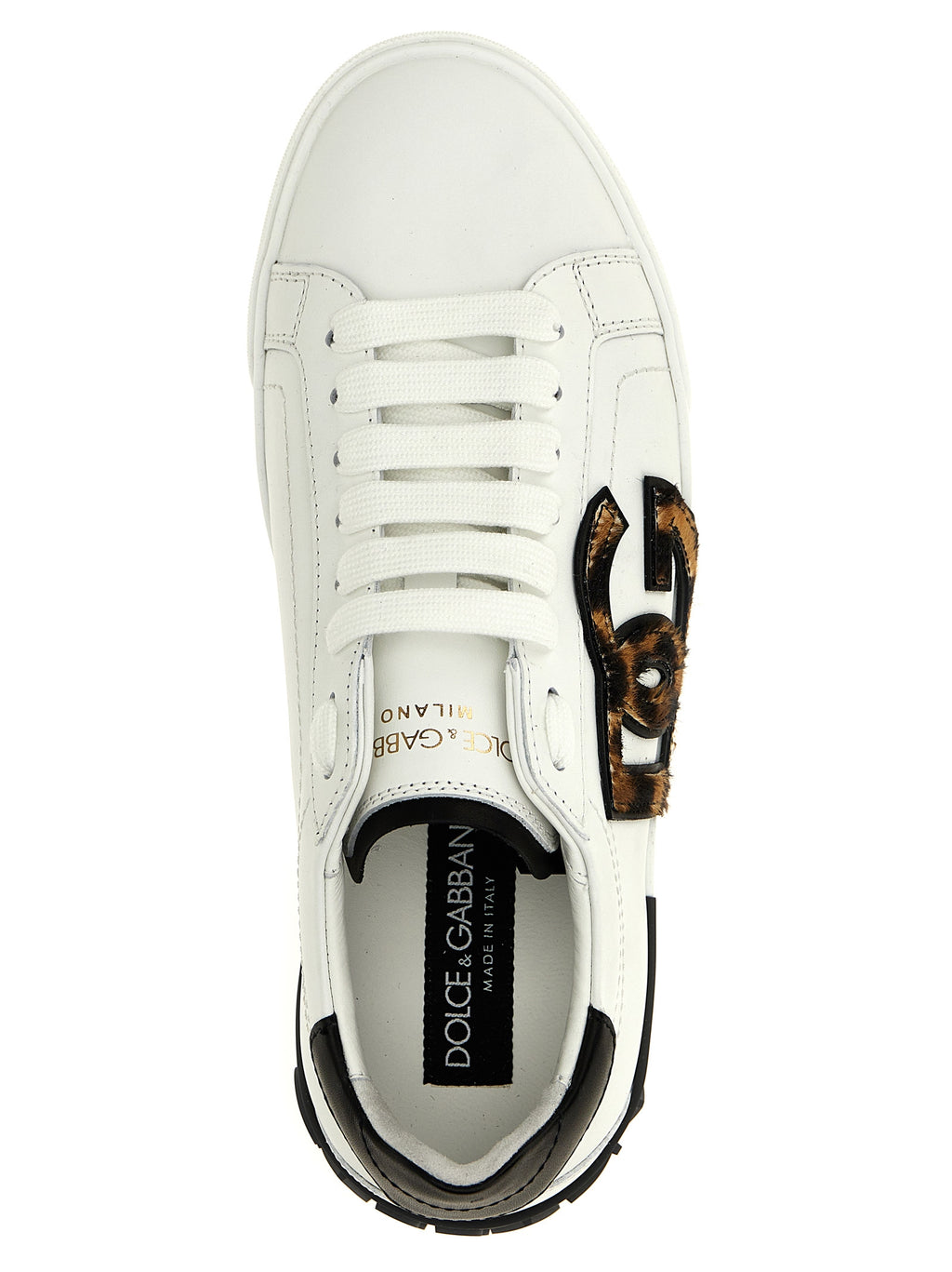 Dolce & Gabbana Multicolor Calfskin Low Top Sneakers