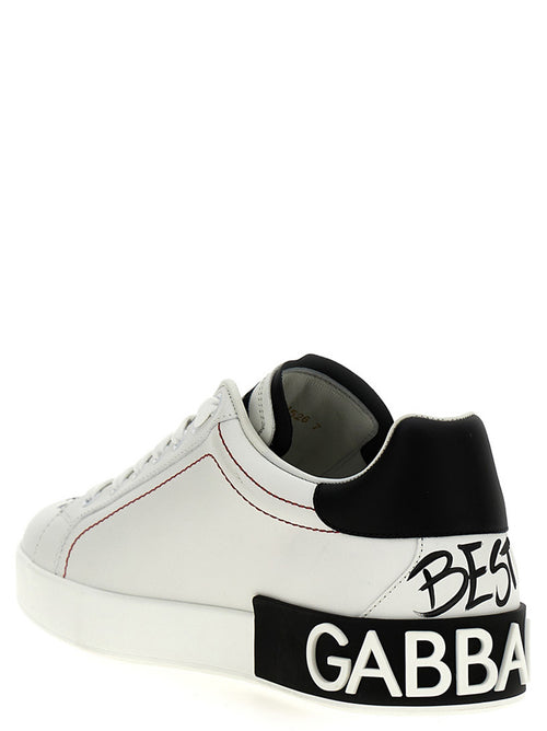 Dolce & Gabbana Bicolor Calfskin Sneakers