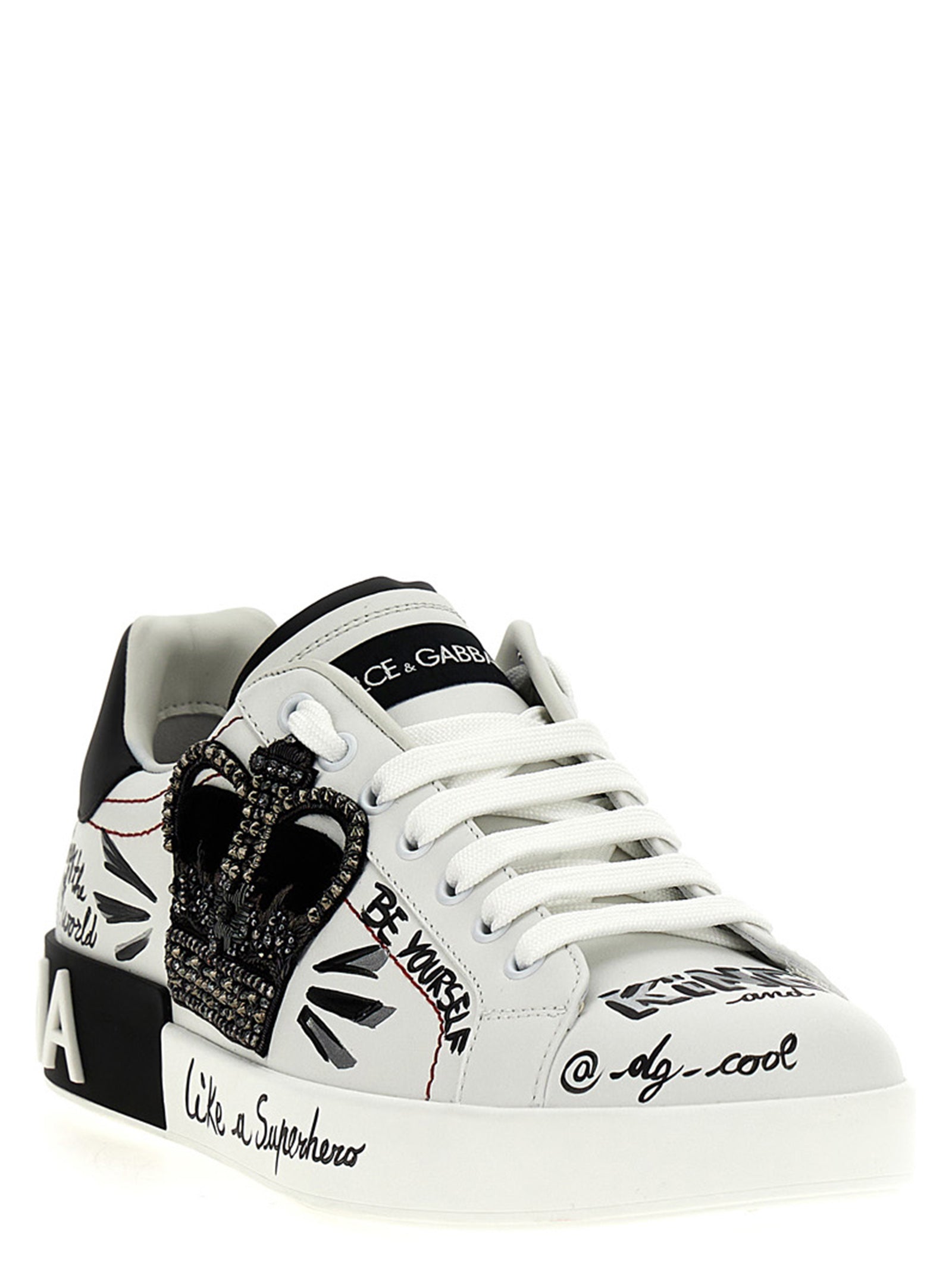 Dolce & Gabbana Bicolor Calfskin Sneakers