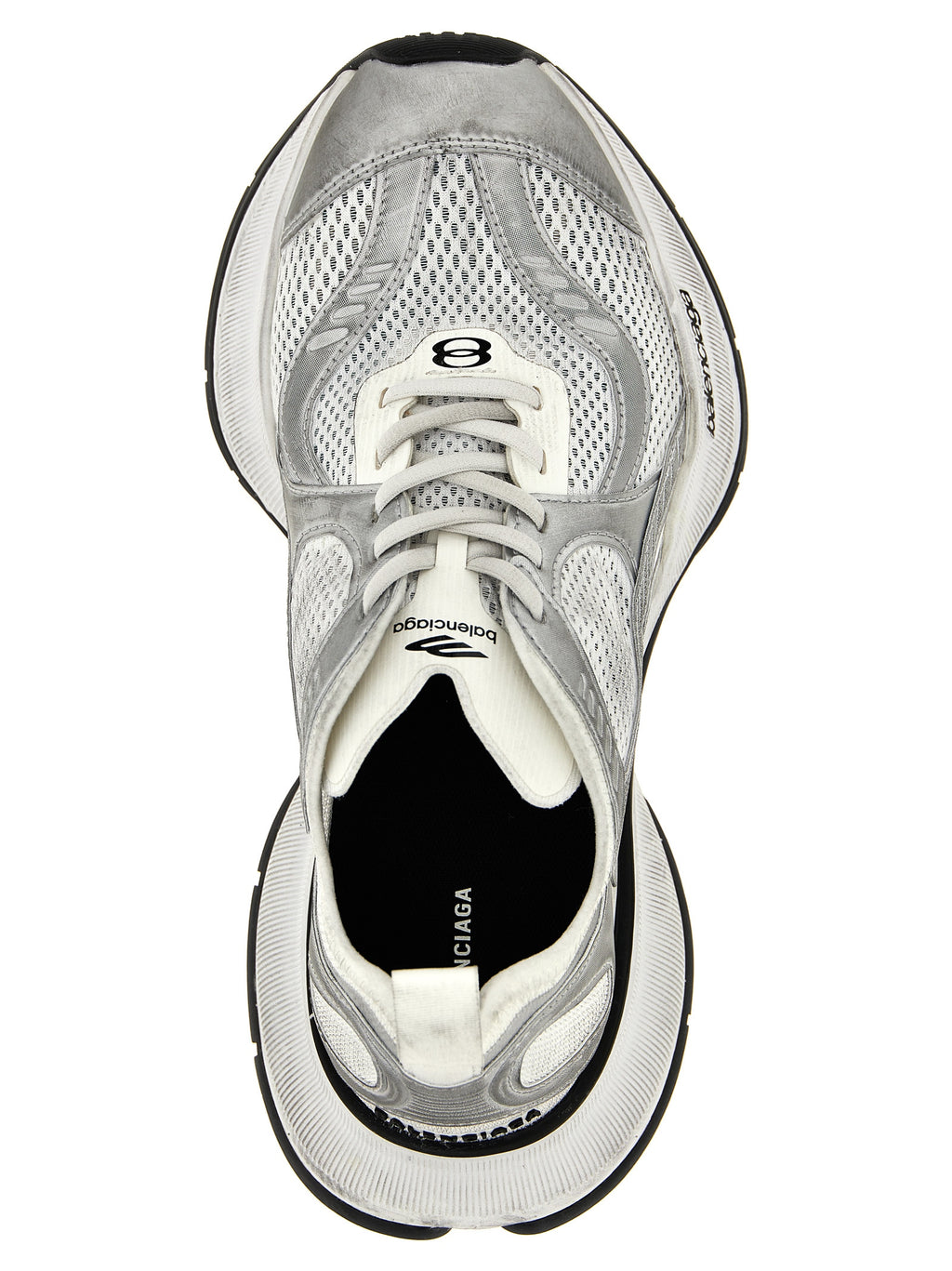 Balenciaga Gray Polyester Athletic Sneakers