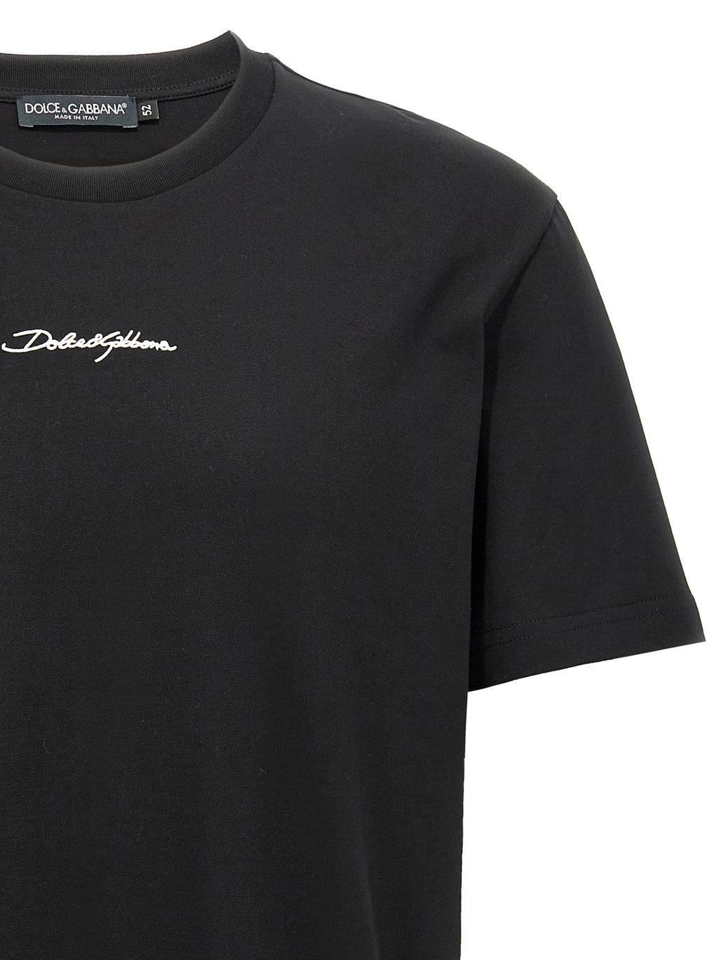 Dolce & Gabbana Black Cotton T-Shirt