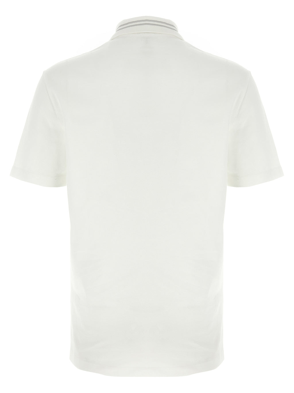 Versace White Cotton Polo Shirt
