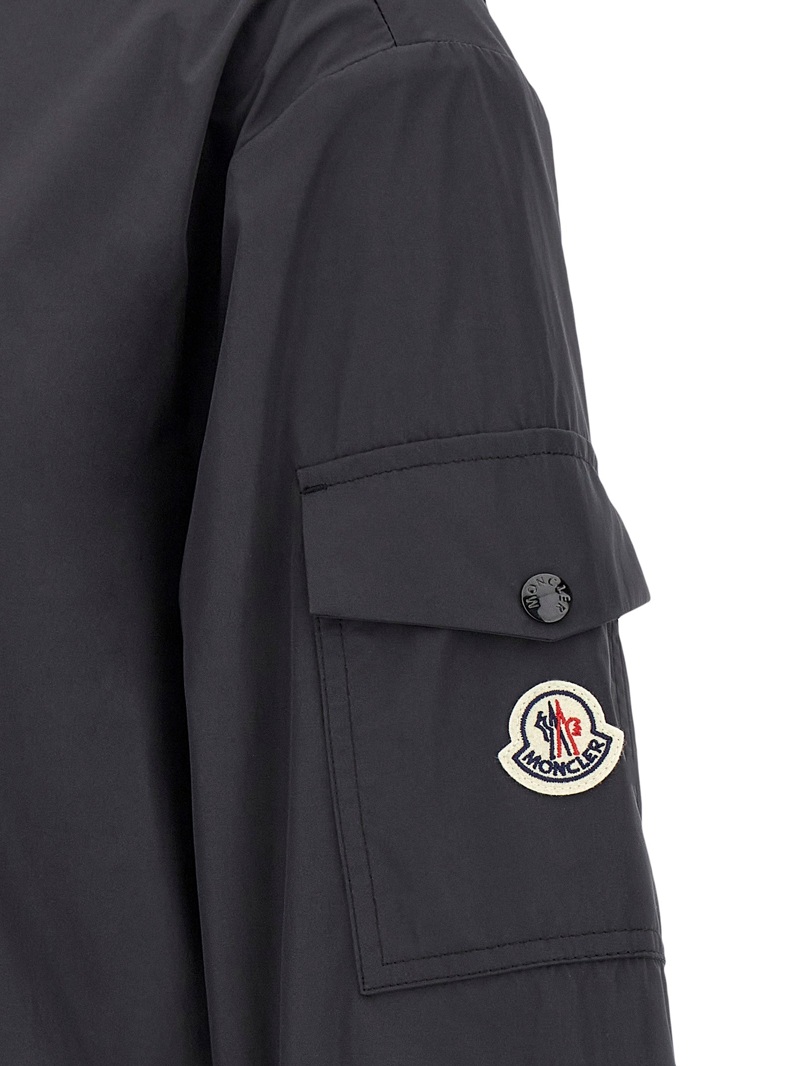 Moncler Black Polyester Shell Jacket