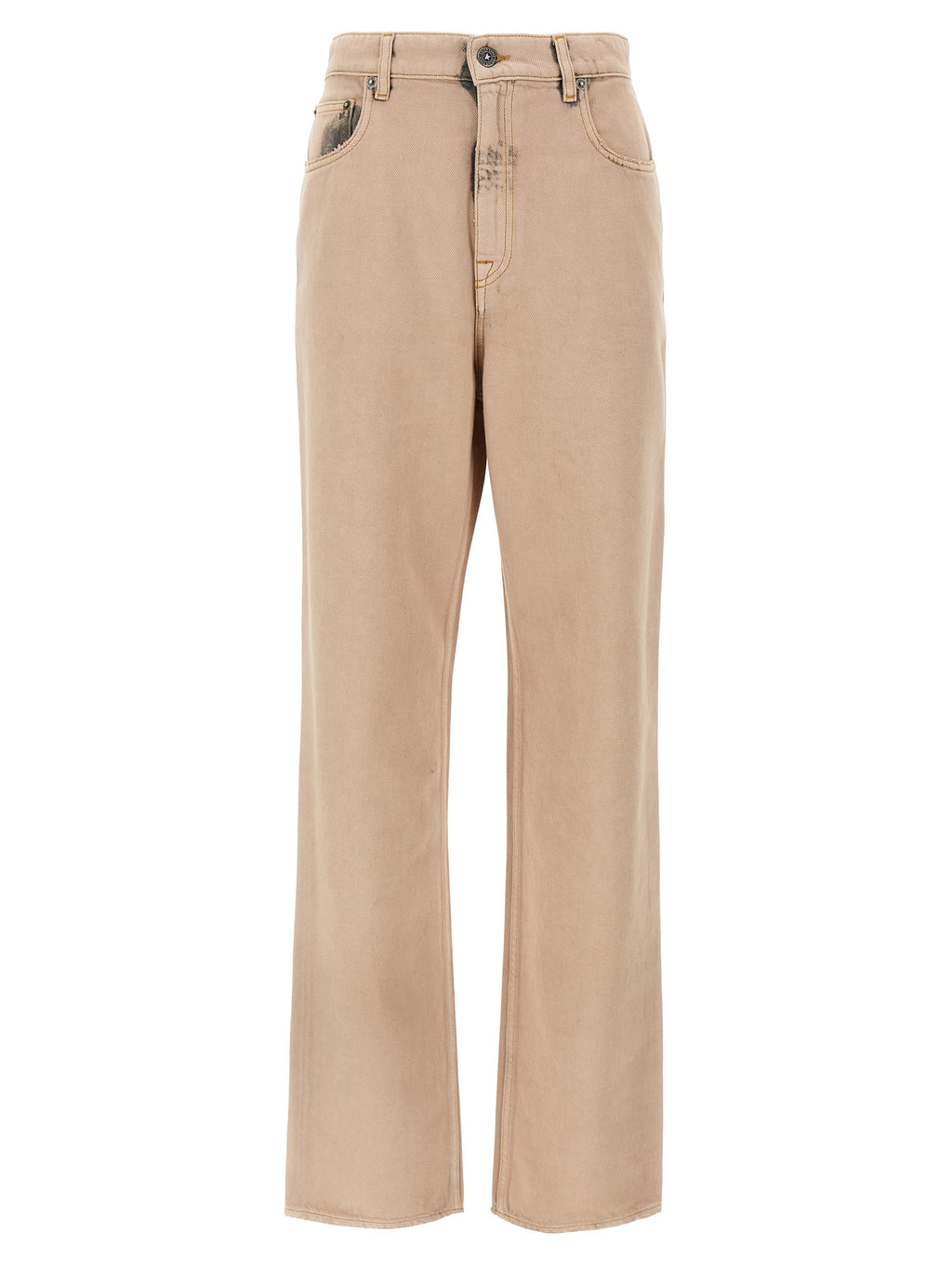 Golden Goose Multicolor Cotton Straight-Leg Jeans