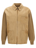 Golden Goose Beige Cowhide Leather Jacket