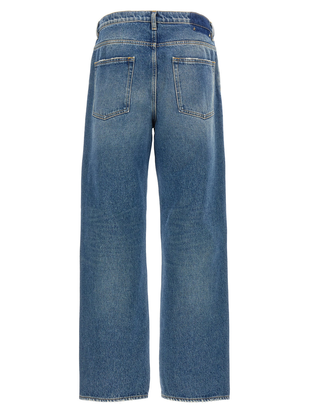 Golden Goose Blue Cotton Straight-Leg Jeans