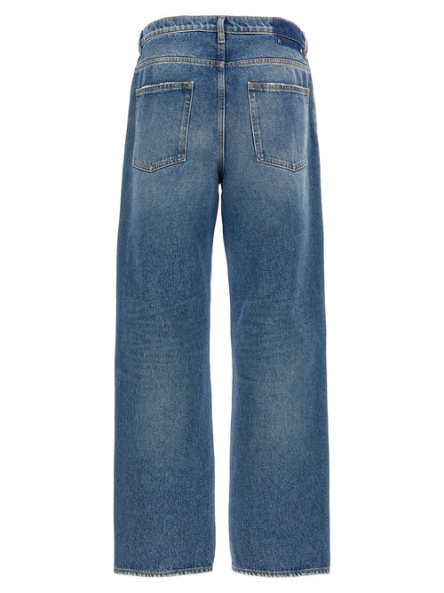 Golden Goose Blue Cotton Straight-Leg Jeans