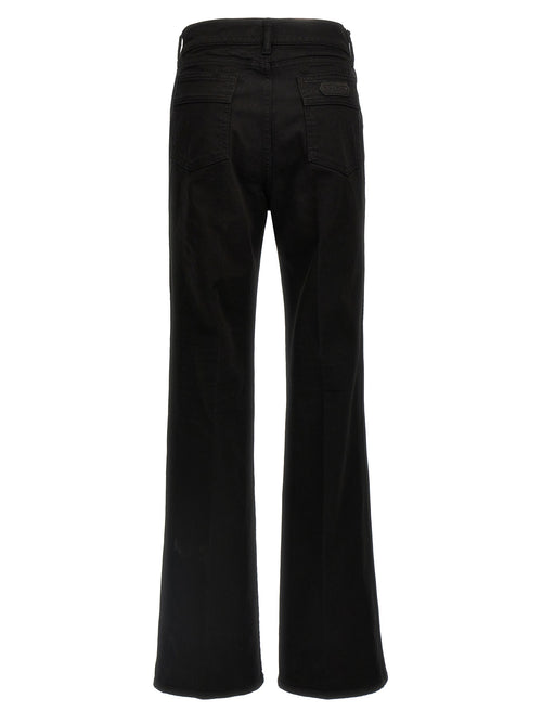 Tom Ford Black Cotton Flared Jeans