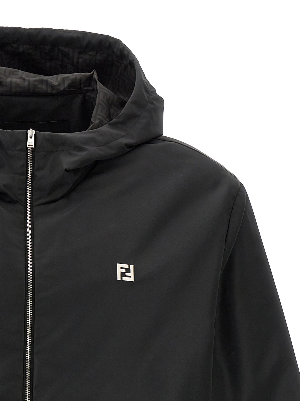 Fendi Black Polyester Shell Jacket