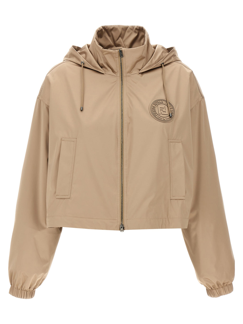 Fendi Brown Polyester Shell Jacket